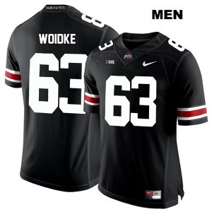 Men's NCAA Ohio State Buckeyes Kevin Woidke #63 College Stitched Authentic Nike White Number Black Football Jersey DZ20Z43WT